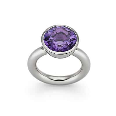 Diana Faraj Schmuck ‧ Ring Amethyst Weißgold