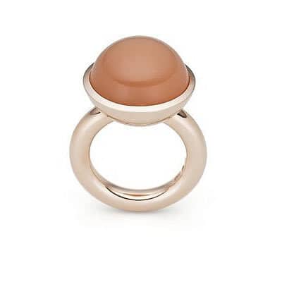 Diana Faraj Schmuck ‧ Ring Oranger Mondstein Rotgold